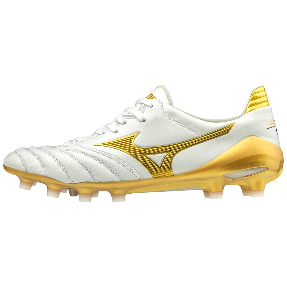 Botas de Futbol Mizuno Morelia Neo II Made in Japan Hombre Blancas/Doradas Outlet VDPX-05813